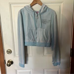 Dolls Kill x Bratz Light Blue Rhinestone Hoodie